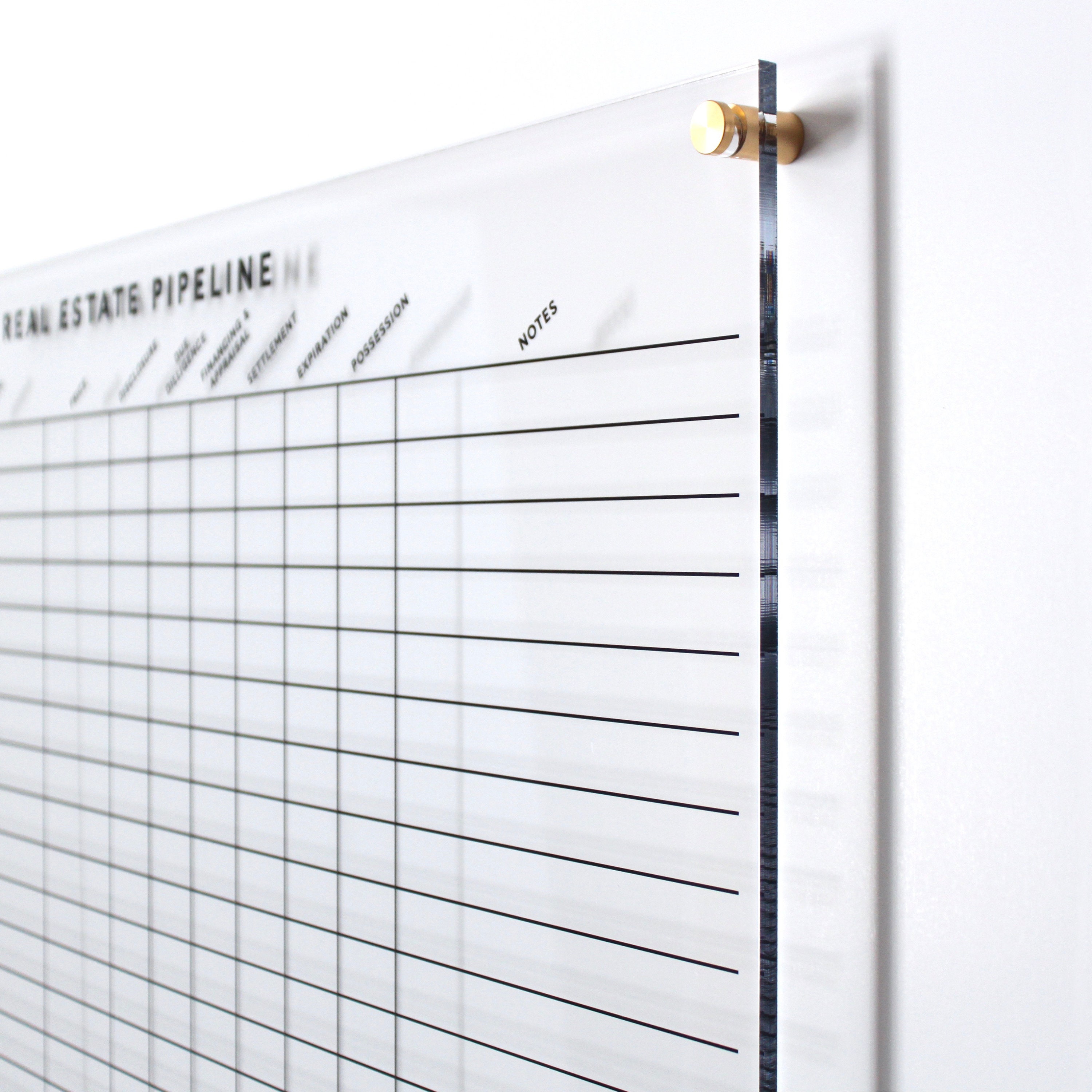 Real Estate Board LARGE Size Clear Acrylic Realtor Pipeline Etsy