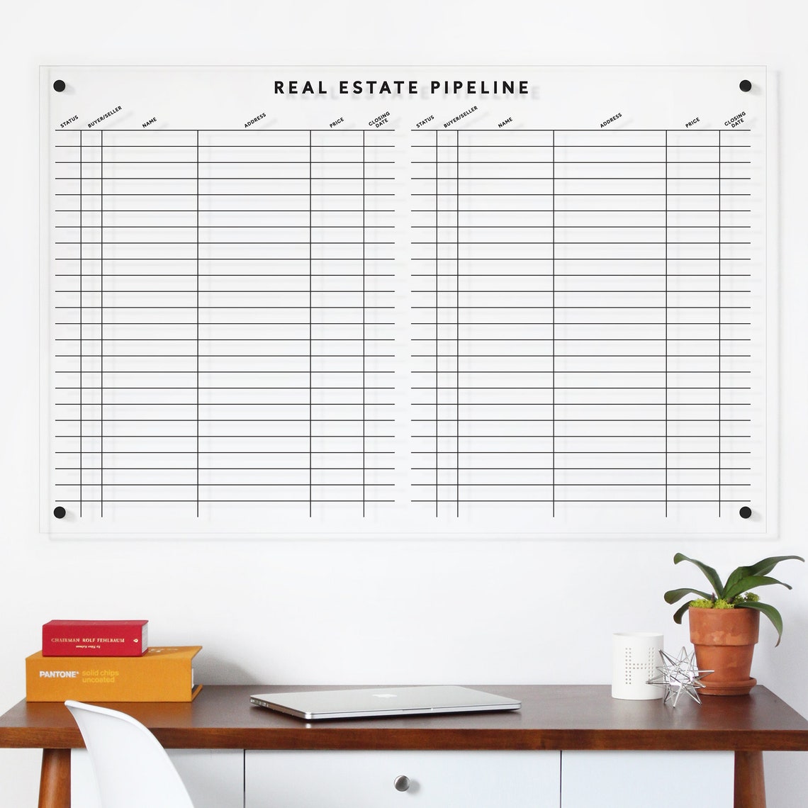 Real Estate Board EXTRA LARGE Size Clear Acrylic Realtor Etsy