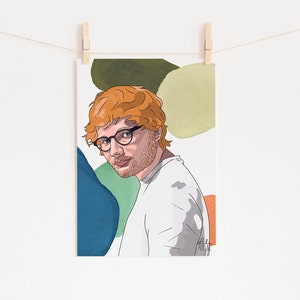 Ed Sheeran print - Ed Sheeran portrait poster
