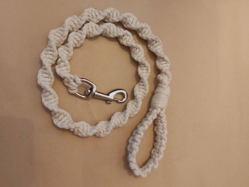 Macrame dog leash macrame dog lead rope dog lead twisted Etsy