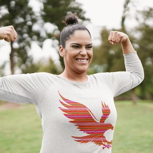 Metis Eagle - Unisex Long Sleeve T-Shirt with Crew Neck