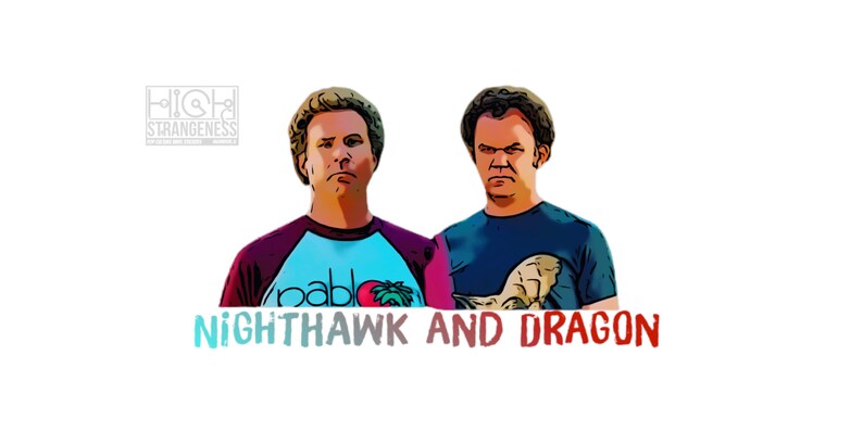 Stepbrothers dale and Brennan \u201cDragon and Nighthawk\u201d vinyl sticker