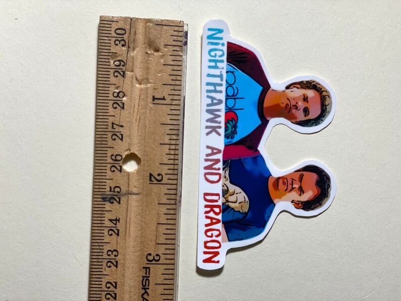 Stepbrothers dale and Brennan \u201cDragon and Nighthawk\u201d vinyl sticker