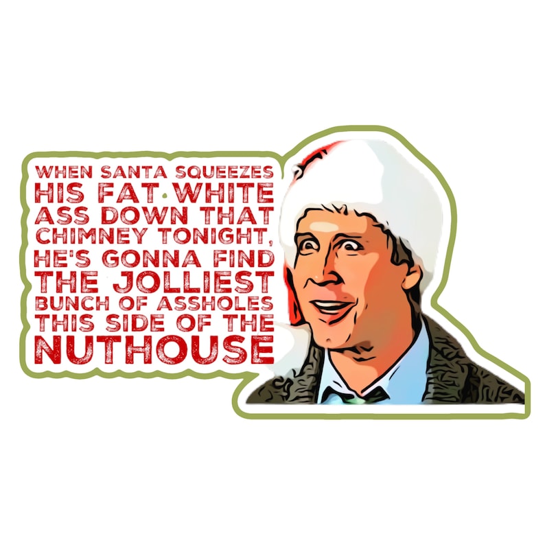 Christmas Vacation Clark Griswold Speech Vinyl Sticker  Etsy