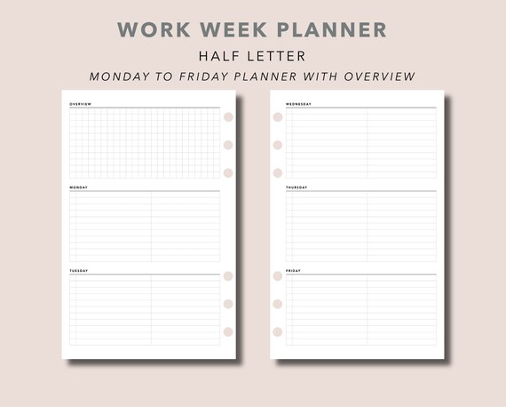 Paper & Party Supplies Weekly Planner No Junior Discbound Printable ...