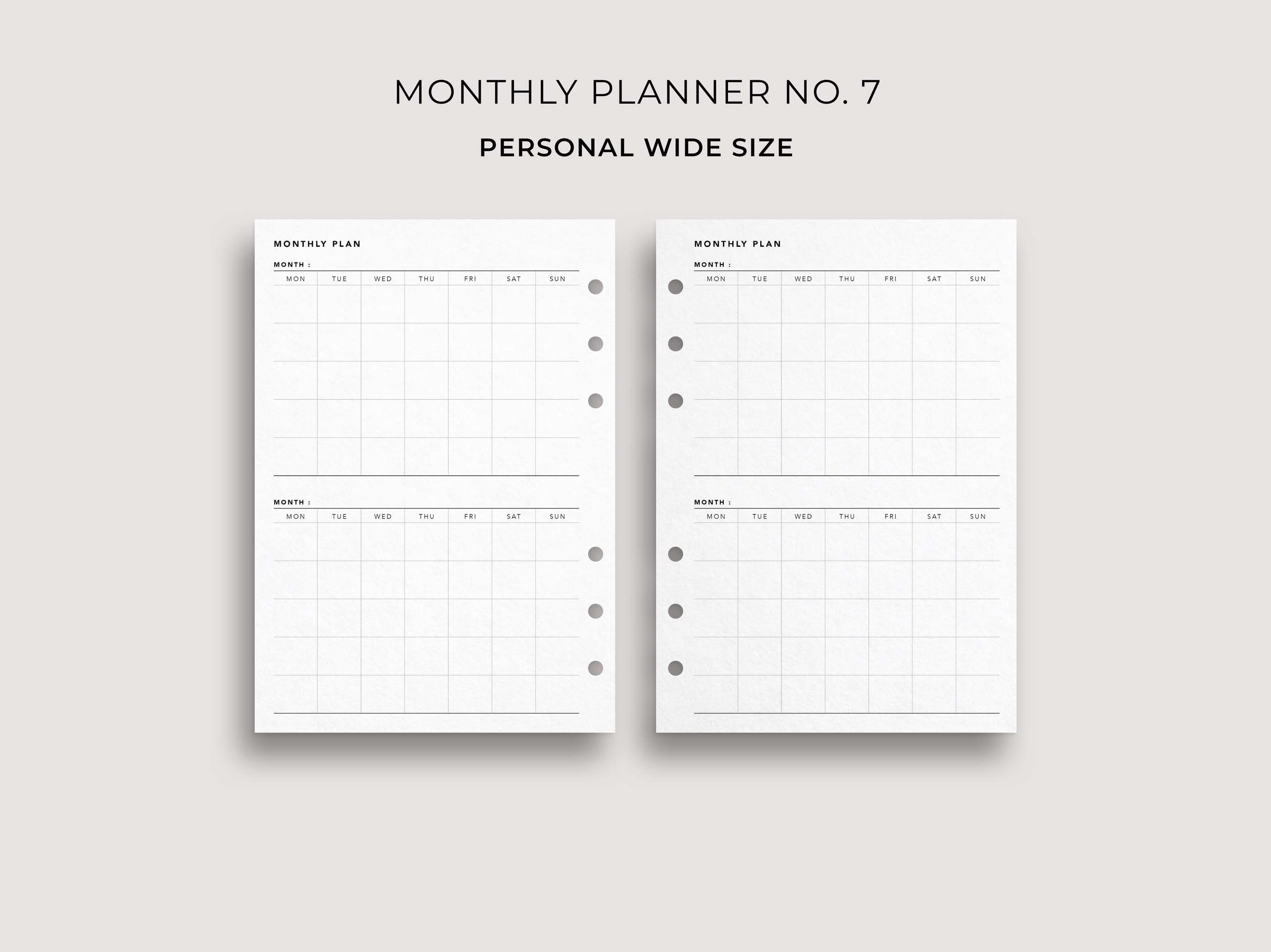 Agenda Semainier 2023: Planner de bureau grand format (A4) 2 pages par  semaine - avec planification mensuelle pour usage Personnel et  Professionnel
