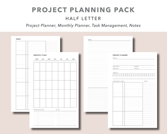 Paper Paper &amp; Party Supplies Project Planning Template for Home and ...