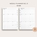 Weekly Planner No. 4, Pocket Plus Size Printable Week on Two Pages ...
