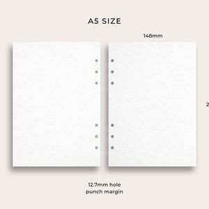 Weekly Planner No. 7 A5 Size Printable Insert Week on 1 - Etsy UK