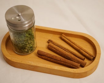 Tablett aus Holz, Dekotablett