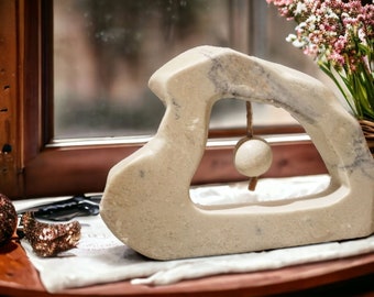 Sculpture made of soapstone, modern and abstract