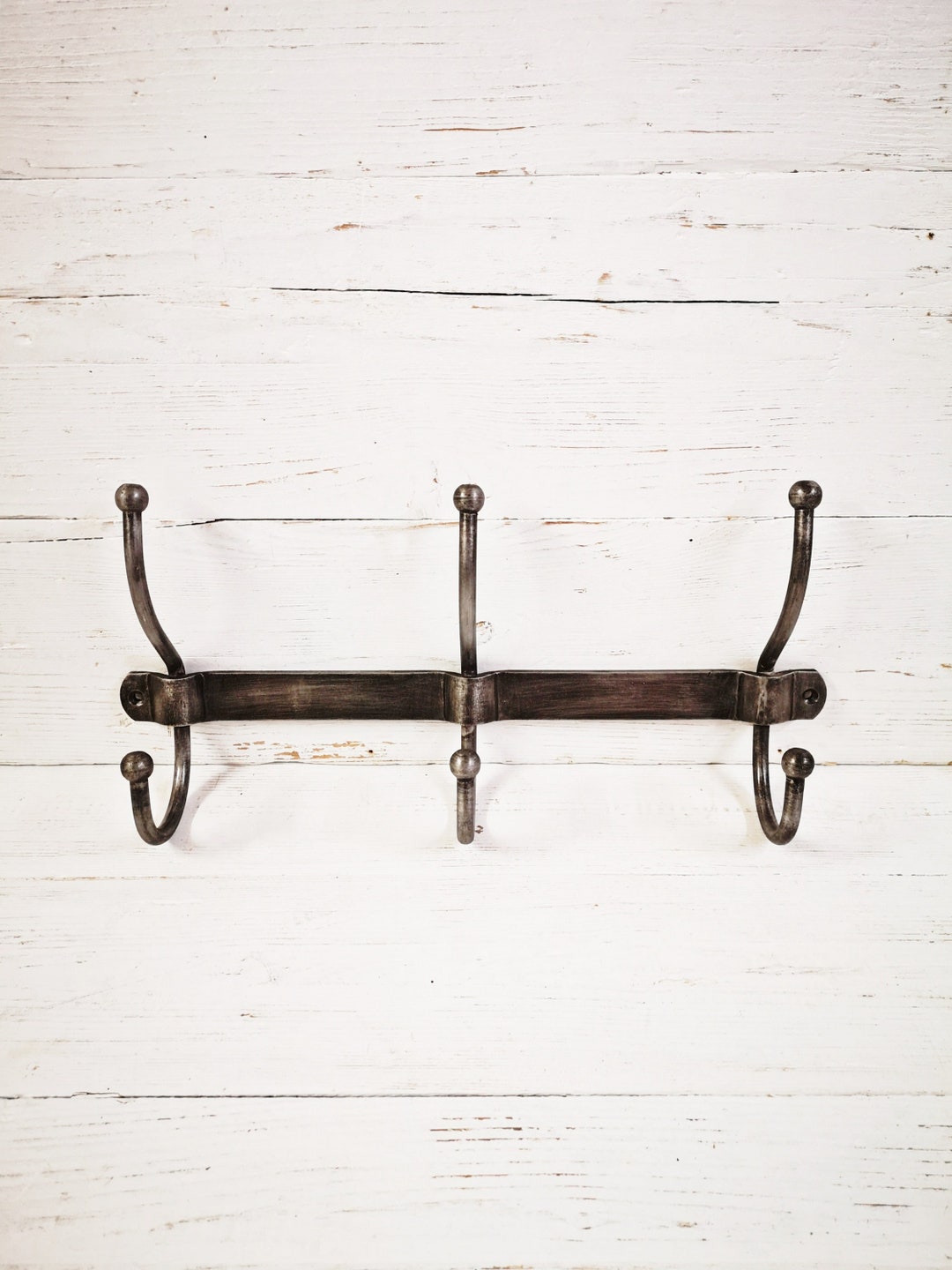 Photo inspiration: Galvanized Metal Industrial Chic Coat Rack Reference: Industrial Style Hook Rail Coat Rack Distressed Galvanised Rustic With