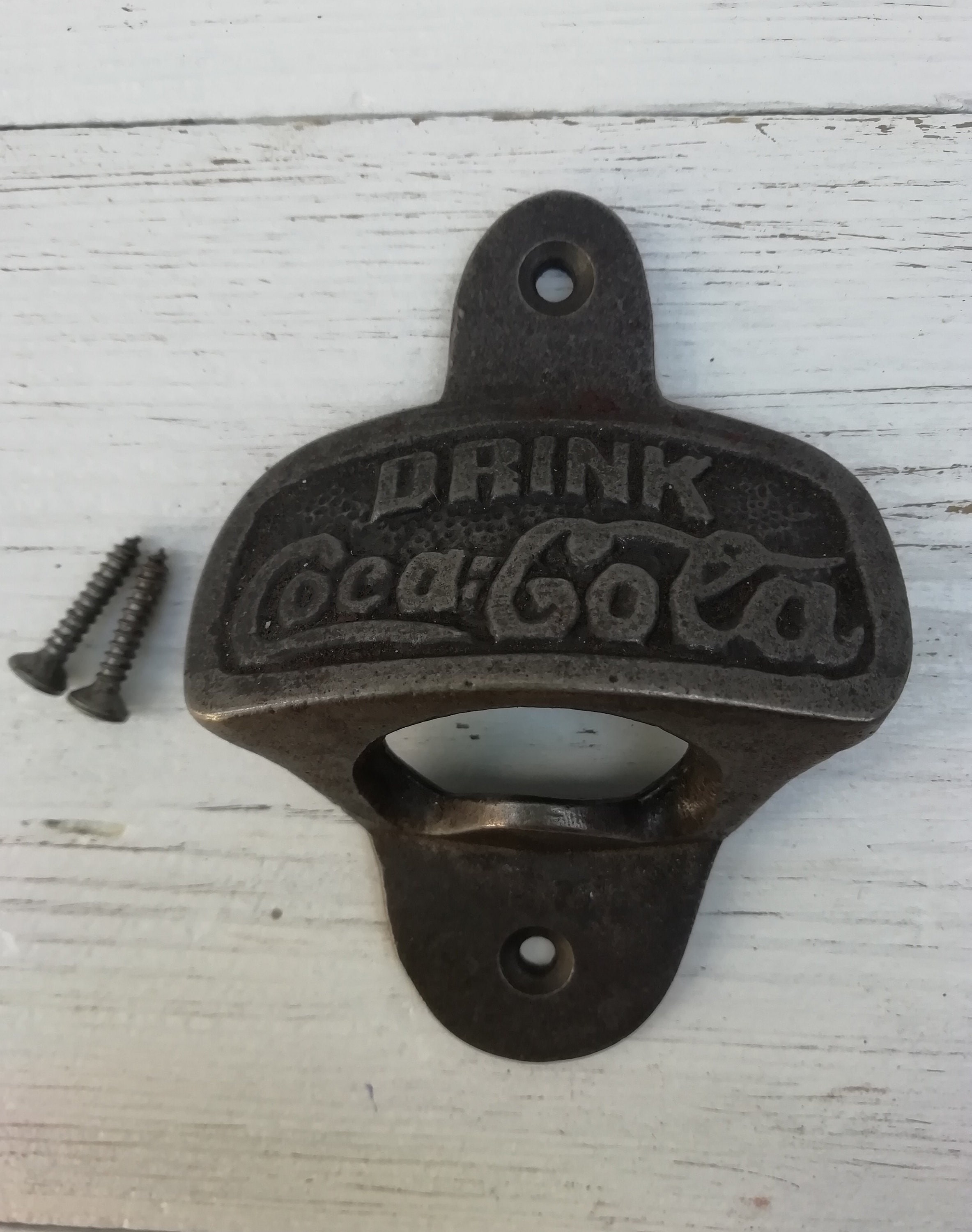 Apribottiglie da parete COCA COLA in ghisa anticata, ottima idea regalo, articoli da bar