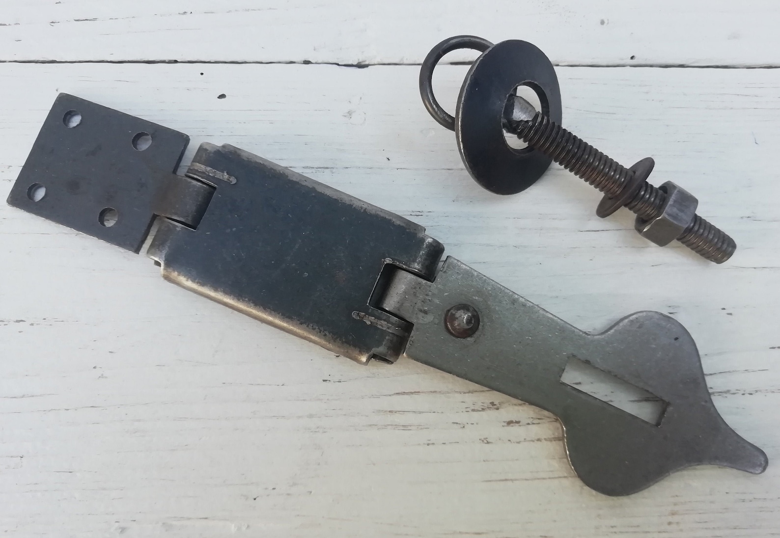 Cast Iron Hasp and Staple Door Lock Ornate Chest Box Trunk Etsy