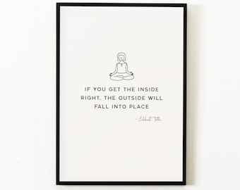 The Power of Now Print, INSTANT DOWNLOAD, Eckhart Tolle Poster, Quote Wall Art, Typography Print, Minimalist Print, Eckhart Tolle Quote