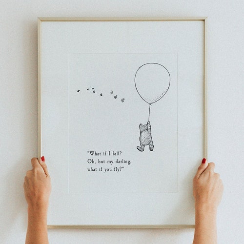 Classic Winnie the Pooh Quote Nursery Prints Pooh Printable Etsy