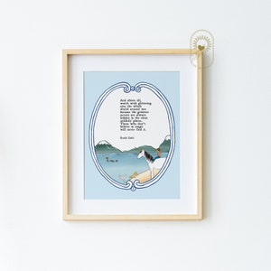 Degenen die niet in magie geloven, zullen het nooit vinden, Roald Dahl Quote, Printed and Shipped, Inspiring Quote Art, MySolluna Illustrated