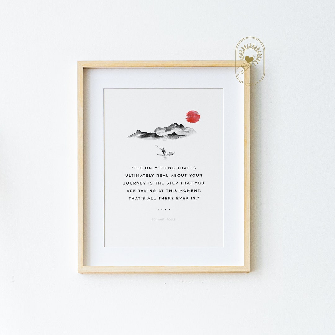 Your Real Journey A New Earth Quote Print, the Power