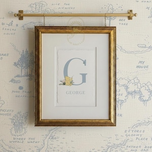 Custom Winnie the Pooh Classic Nursery Print, Vintage E.H. Shepherd Style (Digital File)
