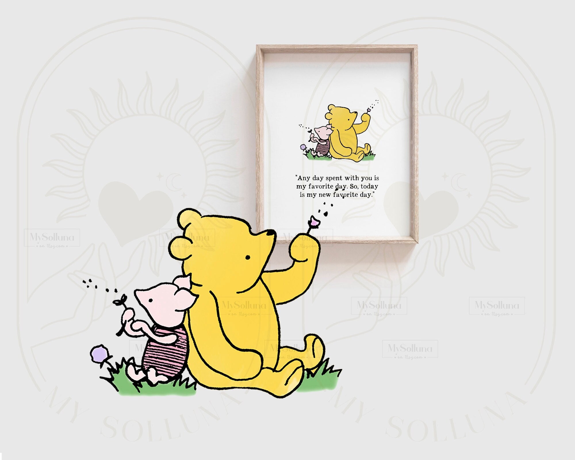 Today is My Favorite Day Winnie the Pooh Quote Birth - Etsy