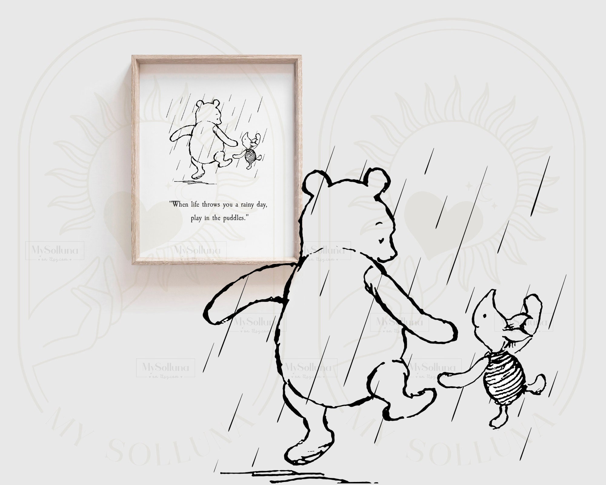 winnie the pooh sketch butterfly