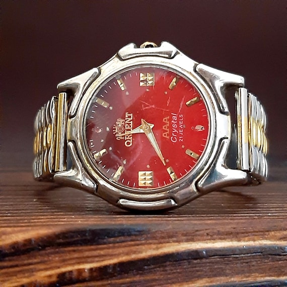 Vintage mens watches Orient watch Antique mens accessories Etsy