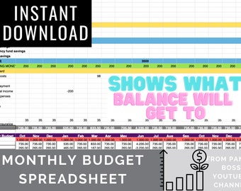 Budgeting spreadsheet