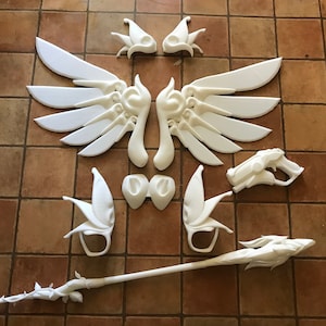 Fairy Full Cosplay Costume Prop Set Armor Staff Weapons