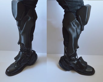 Tech Soldier Leg Armor Greaves Costume Cosplay Prop 3D Printed Cyberpunk
