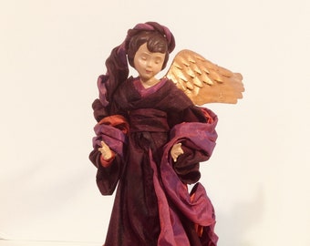 Black Angel Tree Topper African American Kwanzaa Celebration Etsy
