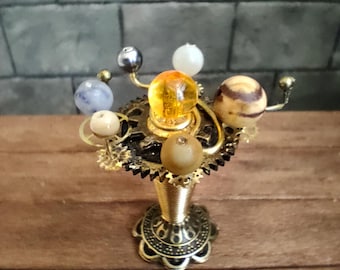 Miniature old orrery for dollhouse 1:12, haunted castle, curiosity cabinet, school,