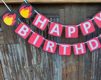 Fire Fighter Party, Firefighter Birthday Party, Firefighter Birthday Decorations, Firefighter Birthday, Fireman Birthday Banner