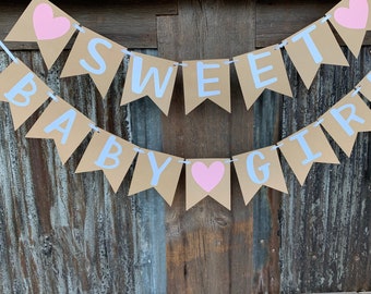 Sweet Baby Girl Banner, Sweet Baby Girl Baby Shower, Sweet Baby Girl Sign, Baby Shower For Girl Decorations, Baby Shower For Girl, Baby