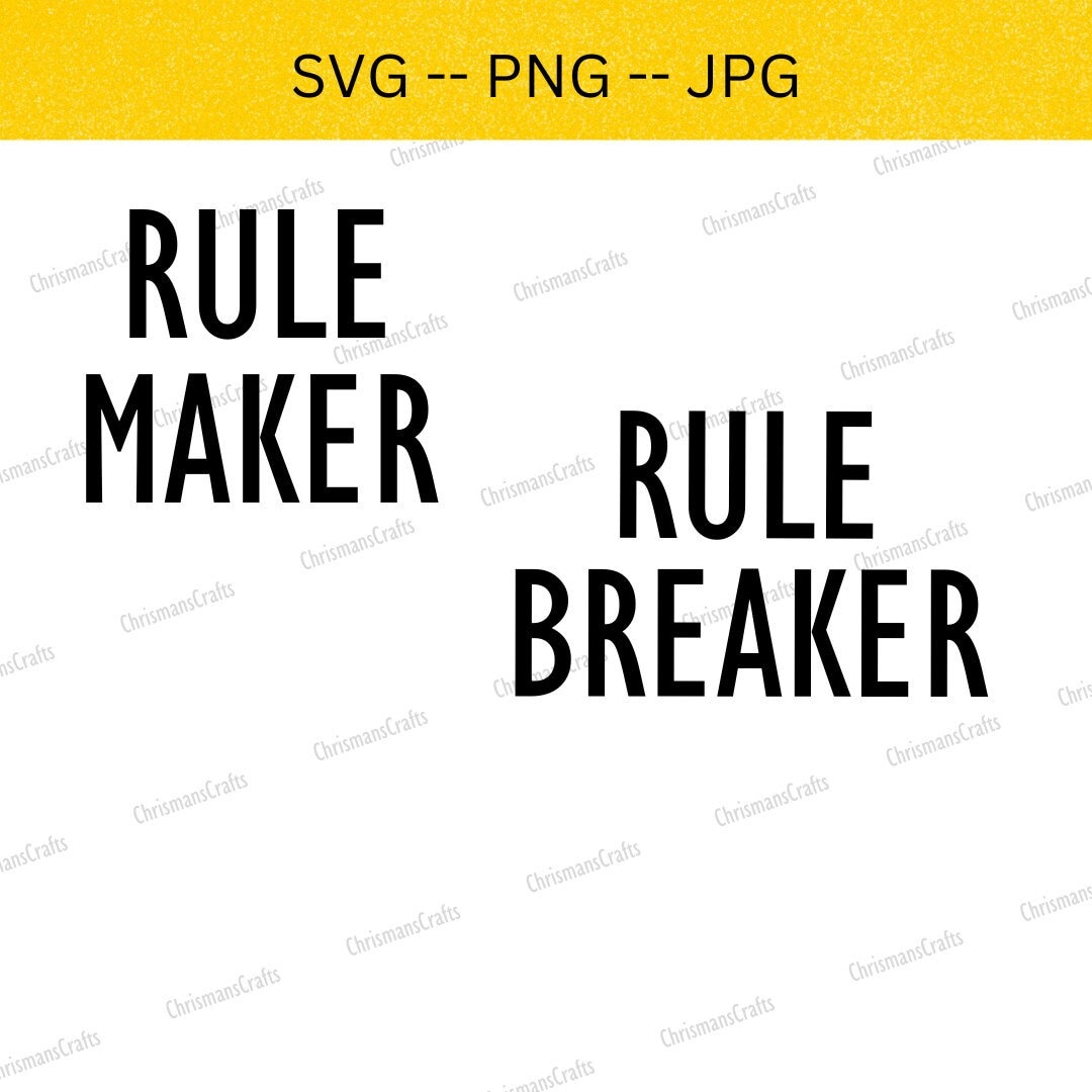 Rule Breaker, Rule Breaker Svg, Rule Maker Svg, Family Shirts Svg, Mom and Mini, Matching Family