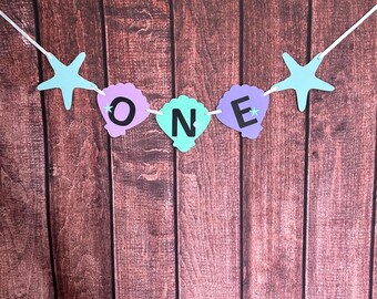 SHIPS FAST, Mermaid Birthday Party, Mermaid First Birthday Decorations, Mermaid First Birthday, Mermaid High Chair Banner, Mermaid Birthday