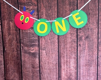 Very Hungry Caterpillar Banner, Very Hungry Caterpillar First Birthday, Hungry Caterpillar High Chair Banner, Hungry Caterpillar Decor