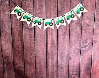 Tractor Banner, Tractor Theme Birthday, Tractor Theme Party, Farm Birthday, Farm Birthday Party, Tractor Birthday Banner, Kids Tractor Decor