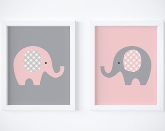 baby girl room elephants