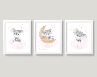 bear nursery decor girl