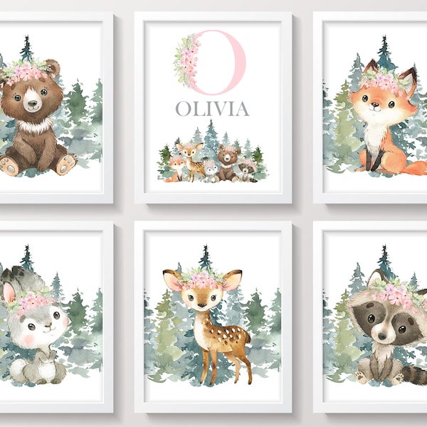 Forest Nursery Decor Etsy
