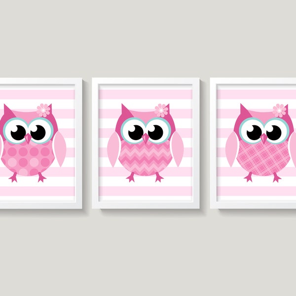 Pink Owl Nursery Etsy
