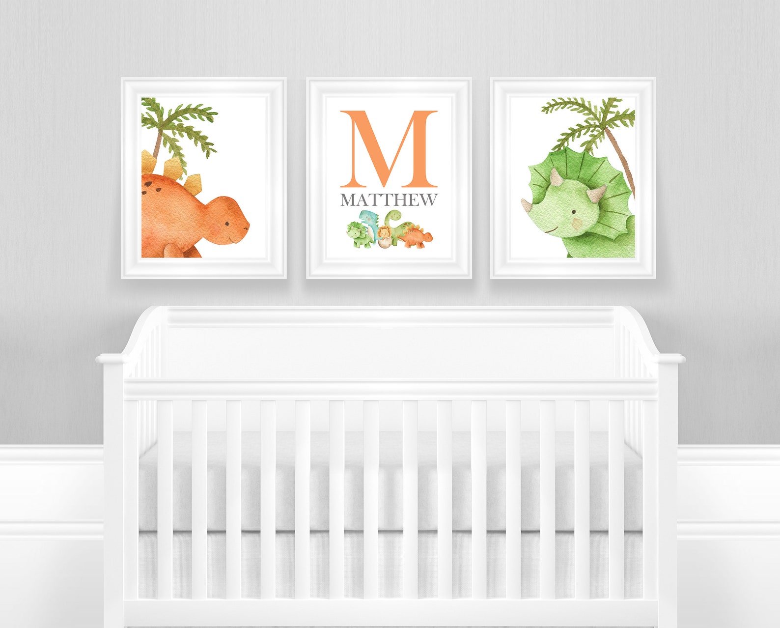 Dinosaur Nursery Wall Decor Dinosaur Nursery Wall Art Etsy