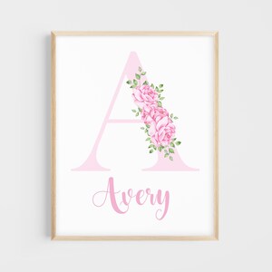 Elephant Nursery Wall Decor, Elephant Nursery Art, Baby Girl Nursery