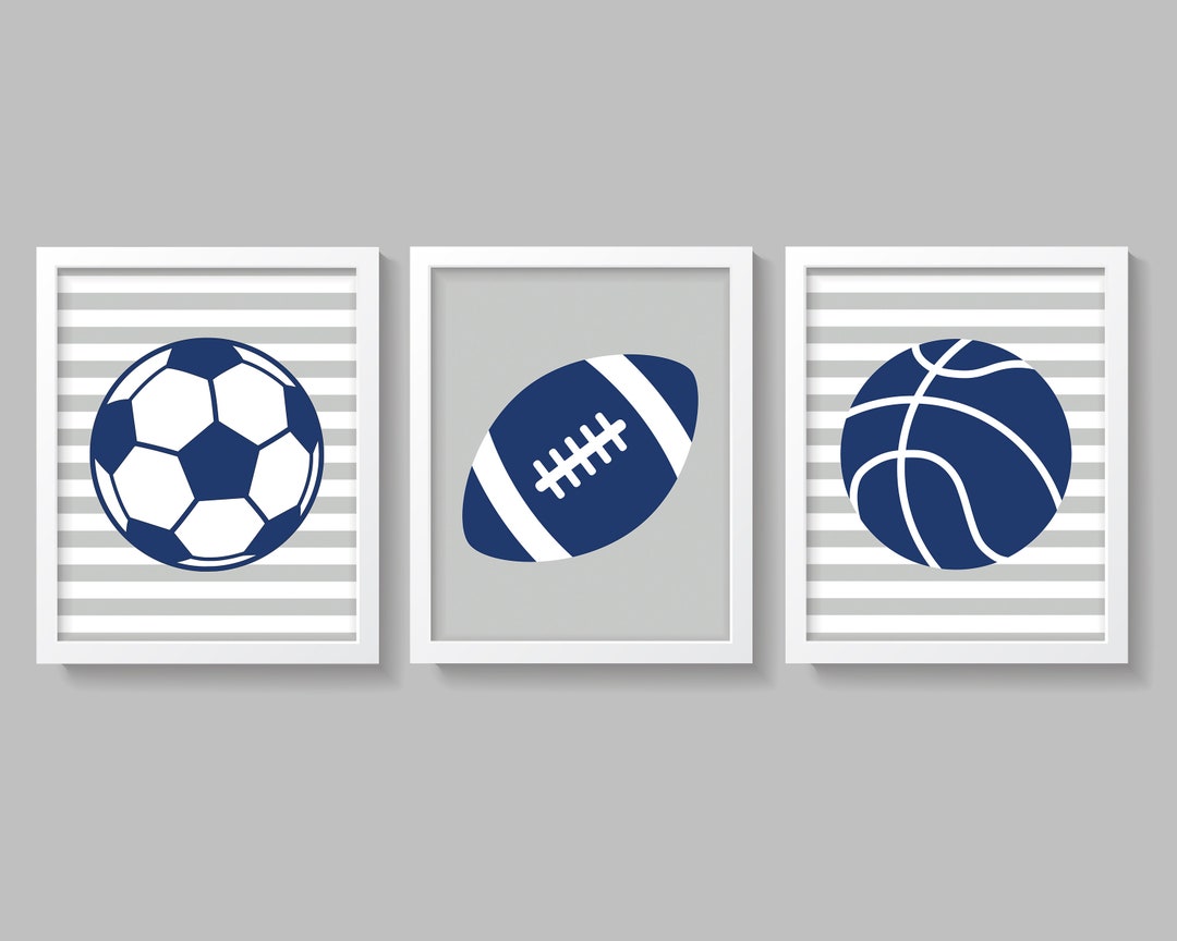Sports Nursery Wall Decor, Sports Wall Art, Boy Sports Room Decor