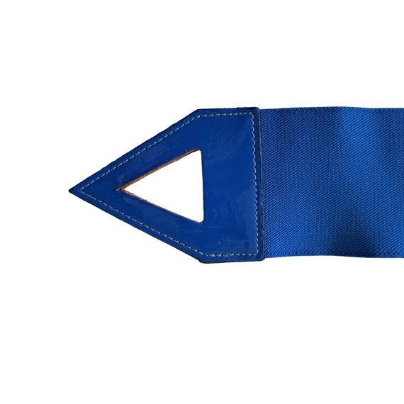 Blue High Waist Triangle Vintage Belt - image 3