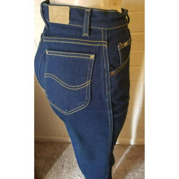 Dark Blue Vintage Lee Jeans - image 4