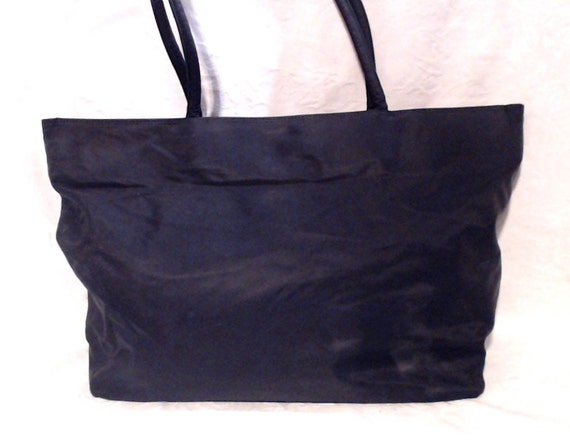Womens Black Large Nylon Tote Ladies Bag Prada Sy… - image 4