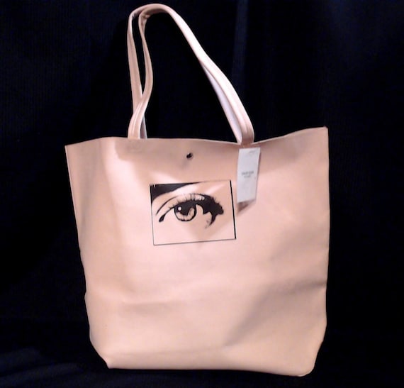 Womens Calvin Klein Large Tote Bag Faux Leather Ladies Pink Purse Etsy Canada