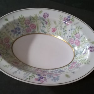 Vintage schöne Haviland Rock Garden Oval Gemüseschale Frankreich