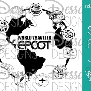 Passport World Traveler - Vector and Sublimation Design